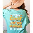 I Teach The Cutest Pumpkins Shirt Teachers Halloween Women's Comfort Colors T-Shirt Back Print Chalky Mint I Teach The Cutest Pumpkins Shirt Teachers Halloween Women's Comfort Colors T-Shirt Back Print Chalky Mint