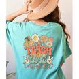 Teach Love Inspire Retro Groovy Daisy Back To School Teacher For Men Women Kids Women's Comfort Colors T-Shirt Back Print Chalky Mint Teach Love Inspire Retro Groovy Daisy Back To School Teacher For Men Women Kids Women's Comfort Colors T-Shirt Back Print Chalky Mint