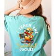 I Teach The Sweetest Duckies Teacher Rubber Duck Teaching Women's Comfort Colors T-Shirt Back Print Chalky Mint I Teach The Sweetest Duckies Teacher Rubber Duck Teaching Women's Comfort Colors T-Shirt Back Print Chalky Mint