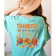 Teach Thanksgiving Teacher Thankful For My Preschool Turkeys Women's Comfort Colors T-Shirt Back Print Chalky Mint Teach Thanksgiving Teacher Thankful For My Preschool Turkeys Women's Comfort Colors T-Shirt Back Print Chalky Mint