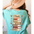 I Teach History Month Black Teacher Melanin Women's Comfort Colors T-Shirt Back Print Chalky Mint I Teach History Month Black Teacher Melanin Women's Comfort Colors T-Shirt Back Print Chalky Mint