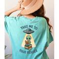 Teacher Alien Books UFO Reading Take Me To Your Reader Women's Comfort Colors T-Shirt Back Print Chalky Mint Teacher Alien Books UFO Reading Take Me To Your Reader Women's Comfort Colors T-Shirt Back Print Chalky Mint