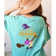 This Is My Teacher Costume Halloween Family Matching Group Women's Comfort Colors T-Shirt Back Print Chalky Mint