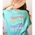 Teacher Dear Students Behind Me 1st Day Of School On Back Women's Comfort Colors T-Shirt Back Print Chalky Mint Teacher Dear Students Behind Me 1st Day Of School On Back Women's Comfort Colors T-Shirt Back Print Chalky Mint
