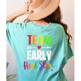 Teacher Early Childhood Education Preschool Head Start Crew Women's Comfort Colors T-Shirt Back Print Chalky Mint Teacher Early Childhood Education Preschool Head Start Crew Women's Comfort Colors T-Shirt Back Print Chalky Mint