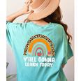 Teacher First Day Of School Y'All Gonna Learn Today Women's Comfort Colors T-Shirt Back Print Chalky Mint Teacher First Day Of School Y'All Gonna Learn Today Women's Comfort Colors T-Shirt Back Print Chalky Mint