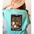 The Teacher Ghost Book Reading Books Lover Halloween Women's Comfort Colors T-Shirt Back Print Chalky Mint The Teacher Ghost Book Reading Books Lover Halloween Women's Comfort Colors T-Shirt Back Print Chalky Mint