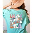 Teacher Halloween In My Spooky Teacher Era Retro Groovy Women's Comfort Colors T-Shirt Back Print Chalky Mint Teacher Halloween In My Spooky Teacher Era Retro Groovy Women's Comfort Colors T-Shirt Back Print Chalky Mint
