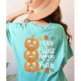 Teacher Halloween Tshirts I Teach The Cutest Pumpkins Women's Comfort Colors T-Shirt Back Print Chalky Mint Teacher Halloween Tshirts I Teach The Cutest Pumpkins Women's Comfort Colors T-Shirt Back Print Chalky Mint