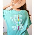 Teacher Inspirational Educator Favorite School Teacher Men Women Girls Kids Women's Comfort Colors T-Shirt Back Print Chalky Mint Teacher Inspirational Educator Favorite School Teacher Men Women Girls Kids Women's Comfort Colors T-Shirt Back Print Chalky Mint