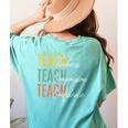 Teacher Kindness Compassion Confidence Teaching Women's Comfort Colors T-Shirt Back Print Chalky Mint Teacher Kindness Compassion Confidence Teaching Women's Comfort Colors T-Shirt Back Print Chalky Mint