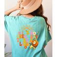 Teacher Life Back To School It's A Great A Day To Be A Lion Women's Comfort Colors T-Shirt Back Print Chalky Mint