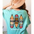 Teacher Life Teach Love Inspire Pencils Inspirational Women Women's Comfort Colors T-Shirt Back Print Chalky Mint Teacher Life Teach Love Inspire Pencils Inspirational Women Women's Comfort Colors T-Shirt Back Print Chalky Mint