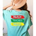 Teacher Magic Black History Month Educator For Men Women Women's Comfort Colors T-Shirt Back Print Chalky Mint