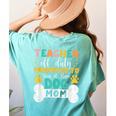 Teacher Off Duty Promoted To Stay At Home Dog Mom Teachers Women's Comfort Colors T-Shirt Back Print Chalky Mint Teacher Off Duty Promoted To Stay At Home Dog Mom Teachers Women's Comfort Colors T-Shirt Back Print Chalky Mint