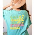 Teacher Overuse 67 Teacher Women's Comfort Colors T-Shirt Back Print Chalky Mint