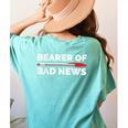Teacher Red Pen Grading Exam Marking School Women's Comfort Colors T-Shirt Back Print Chalky Mint