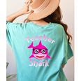 Teacher Shark Female Teacher Women's Comfort Colors T-Shirt Back Print Chalky Mint Teacher Shark Female Teacher Women's Comfort Colors T-Shirt Back Print Chalky Mint