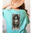 The Teacher Skeleton Tarot Card Women's Comfort Colors T-Shirt Back Print Chalky Mint The Teacher Skeleton Tarot Card Women's Comfort Colors T-Shirt Back Print Chalky Mint