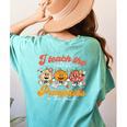 Teacher I Teach The Cutest Pumpkins In The Patch Fall Autumn Women's Comfort Colors T-Shirt Back Print Chalky Mint Teacher I Teach The Cutest Pumpkins In The Patch Fall Autumn Women's Comfort Colors T-Shirt Back Print Chalky Mint