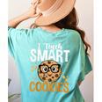 Teacher I Teach Smart Cookies Nerd Women's Comfort Colors T-Shirt Back Print Chalky Mint Teacher I Teach Smart Cookies Nerd Women's Comfort Colors T-Shirt Back Print Chalky Mint