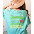 Teacher Teaching Assistant Aide Hero Women's Comfort Colors T-Shirt Back Print Chalky Mint Teacher Teaching Assistant Aide Hero Women's Comfort Colors T-Shirt Back Print Chalky Mint
