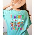 Teacher Of Tiny Superheroes Women's Comfort Colors T-Shirt Back Print Chalky Mint Teacher Of Tiny Superheroes Women's Comfort Colors T-Shirt Back Print Chalky Mint