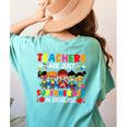 Teachers Are Just Superheroes In Disguise Back To School Women's Comfort Colors T-Shirt Back Print Chalky Mint Teachers Are Just Superheroes In Disguise Back To School Women's Comfort Colors T-Shirt Back Print Chalky Mint