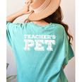TEACHER'S PET You'Re My Favorite Do Me A Favor Women's Comfort Colors T-Shirt Back Print Chalky Mint TEACHER'S PET You'Re My Favorite Do Me A Favor Women's Comfort Colors T-Shirt Back Print Chalky Mint