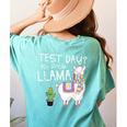 Teachers Testing Day Test Day No Prob Llama Teacher Women's Comfort Colors T-Shirt Back Print Chalky Mint Teachers Testing Day Test Day No Prob Llama Teacher Women's Comfort Colors T-Shirt Back Print Chalky Mint