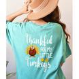 Teachers Thanksgiving Thankful For My Little Turkeys Women's Comfort Colors T-Shirt Back Print Chalky Mint Teachers Thanksgiving Thankful For My Little Turkeys Women's Comfort Colors T-Shirt Back Print Chalky Mint