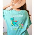 Teachersaurus Like A Normal Teacher But More Awesome Women's Comfort Colors T-Shirt Back Print Chalky Mint Teachersaurus Like A Normal Teacher But More Awesome Women's Comfort Colors T-Shirt Back Print Chalky Mint