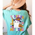 Teaching My Boos Ghost Teacher Cute Pencil Halloween Teacher Women's Comfort Colors T-Shirt Back Print Chalky Mint Teaching My Boos Ghost Teacher Cute Pencil Halloween Teacher Women's Comfort Colors T-Shirt Back Print Chalky Mint