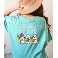 Teaching My Boos Ghost Teacher Halloween Spooky Educator Women's Comfort Colors T-Shirt Back Print Chalky Mint Teaching My Boos Ghost Teacher Halloween Spooky Educator Women's Comfort Colors T-Shirt Back Print Chalky Mint