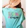 Teaching Is My Jam For Women Teacher Cute Teachers Outfit Women's Comfort Colors T-Shirt Back Print Chalky Mint Teaching Is My Jam For Women Teacher Cute Teachers Outfit Women's Comfort Colors T-Shirt Back Print Chalky Mint