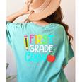 Team 1st Grade Crew Back To School 1st Grade Teacher Kids Women's Comfort Colors T-Shirt Back Print Chalky Mint Team 1st Grade Crew Back To School 1st Grade Teacher Kids Women's Comfort Colors T-Shirt Back Print Chalky Mint