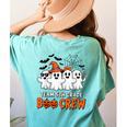 Team 5th Grade Boo Crew Halloween Teacher Student Costume Women's Comfort Colors T-Shirt Back Print Chalky Mint