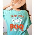 Team Para Boo Crew Halloween Ghost Paraprofessional Teacher Women's Comfort Colors T-Shirt Back Print Chalky Mint Team Para Boo Crew Halloween Ghost Paraprofessional Teacher Women's Comfort Colors T-Shirt Back Print Chalky Mint