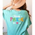 Team Pre-K Shirt PreSchool Teacher Student Back To School Women's Comfort Colors T-Shirt Back Print Chalky Mint Team Pre-K Shirt PreSchool Teacher Student Back To School Women's Comfort Colors T-Shirt Back Print Chalky Mint