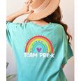 Team Pre-K Teacher Crew Squad Hello Back School Graduation Women's Comfort Colors T-Shirt Back Print Chalky Mint Team Pre-K Teacher Crew Squad Hello Back School Graduation Women's Comfort Colors T-Shirt Back Print Chalky Mint