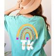 Team TK Transitional Kindergaten TK Crew Squad Teacher Kids Women's Comfort Colors T-Shirt Back Print Chalky Mint