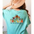 Test Day Teacher Shirt You Can Do Hard Things Women Kids Women's Comfort Colors T-Shirt Back Print Chalky Mint