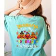 Thankful For My 1st Grade Turkeys Thanksgiving Teacher Fall Women's Comfort Colors T-Shirt Back Print Chalky Mint Thankful For My 1st Grade Turkeys Thanksgiving Teacher Fall Women's Comfort Colors T-Shirt Back Print Chalky Mint
