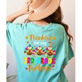 Thankful For My 3rd Grade Turkeys Thanksgiving Teacher Kids Women's Comfort Colors T-Shirt Back Print Chalky Mint Thankful For My 3rd Grade Turkeys Thanksgiving Teacher Kids Women's Comfort Colors T-Shirt Back Print Chalky Mint