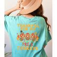 Thankful For My Pre K Turkeys Teacher Thanksgiving Men Women Women's Comfort Colors T-Shirt Back Print Chalky Mint Thankful For My Pre K Turkeys Teacher Thanksgiving Men Women Women's Comfort Colors T-Shirt Back Print Chalky Mint