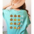 Thanksgiving Order Of Operations Thanksgiving Math Teacher Women's Comfort Colors T-Shirt Back Print Chalky Mint