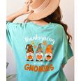 Thanksgiving Shirts For Women With My Gnomies Teachers Gnome Women's Comfort Colors T-Shirt Back Print Chalky Mint Thanksgiving Shirts For Women With My Gnomies Teachers Gnome Women's Comfort Colors T-Shirt Back Print Chalky Mint