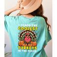 Thanksgiving I Teach Coolest Turkeys Teacher Fall Women Men Women's Comfort Colors T-Shirt Back Print Chalky Mint Thanksgiving I Teach Coolest Turkeys Teacher Fall Women Men Women's Comfort Colors T-Shirt Back Print Chalky Mint