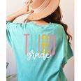 Third Grade Girls Boys Teacher Team 3rd Grade Squad Women's Comfort Colors T-Shirt Back Print Chalky Mint Third Grade Girls Boys Teacher Team 3rd Grade Squad Women's Comfort Colors T-Shirt Back Print Chalky Mint