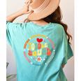 Toddler Squad Pre-K Teacher Pre School Back To School Women's Comfort Colors T-Shirt Back Print Chalky Mint